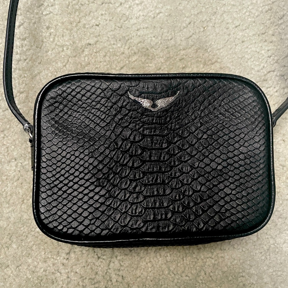 Zadig & Voltaire Leather Boxy Wings Crossbody Bag